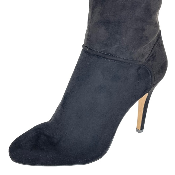 International Concepts Taisa Black Microsuede Knee High Womens Boots Size 7M - Picture 6 of 10